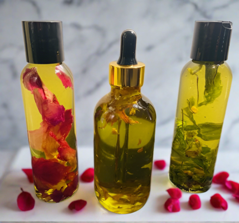 Rose & Geranium Infused Body Oil